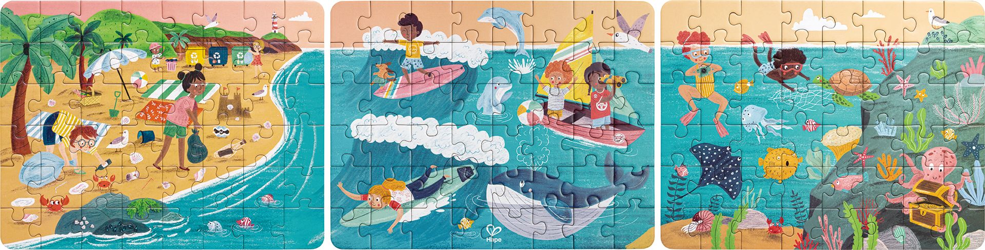 Hape Ein-Tag-am-Meer-Puzzle