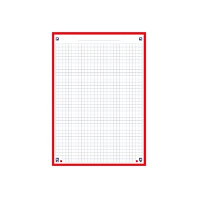 Oxford - Pack de 30 Fiches Bristol Scribzee - A5 - petits carreaux - perforées - rouge