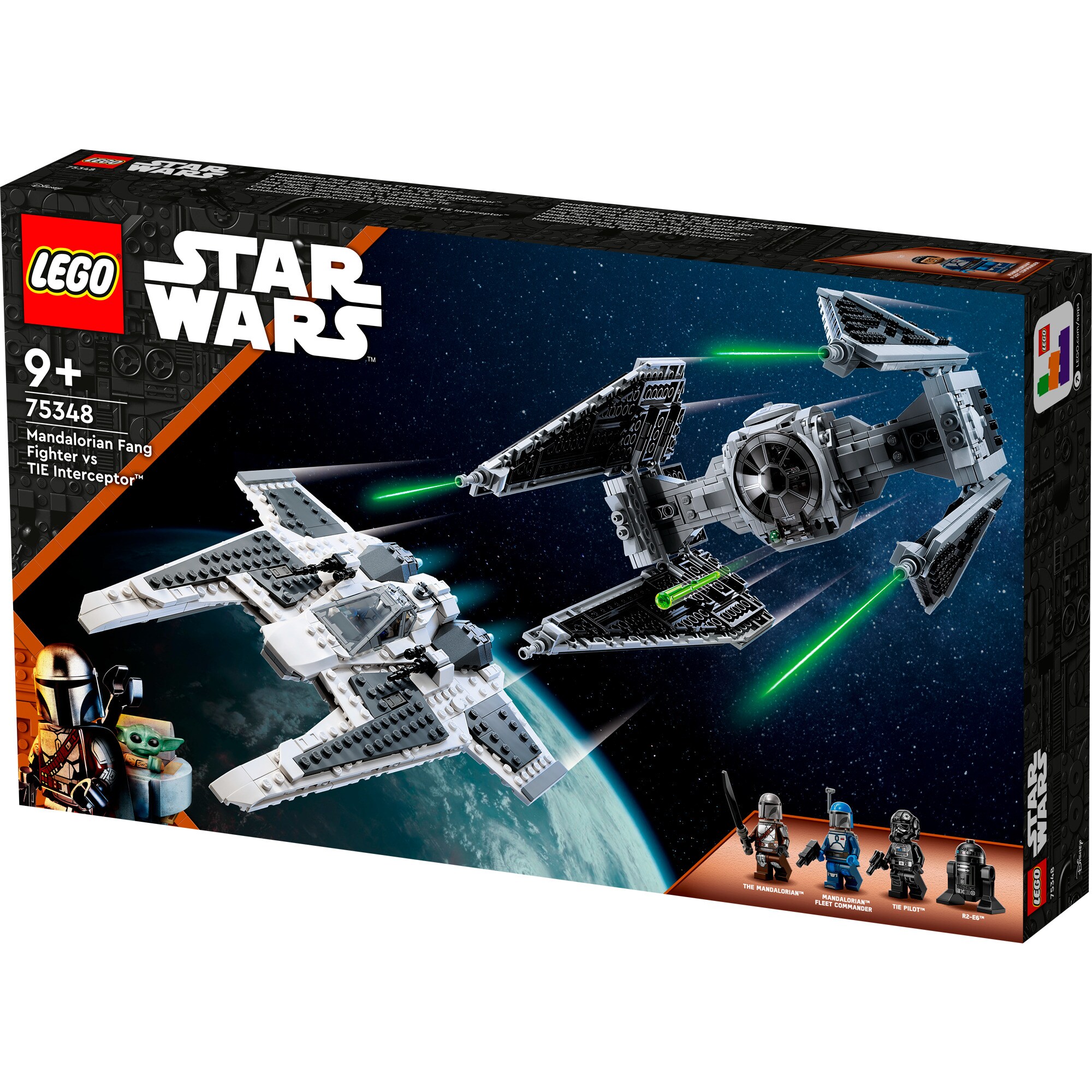 LEGO Konstruktionsspielzeug Star Wars Mandalorianischer Fang Fighter vs. TIE Interceptor