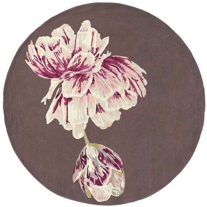 Vloerkleed Aubergine 56005 Tranquility Round