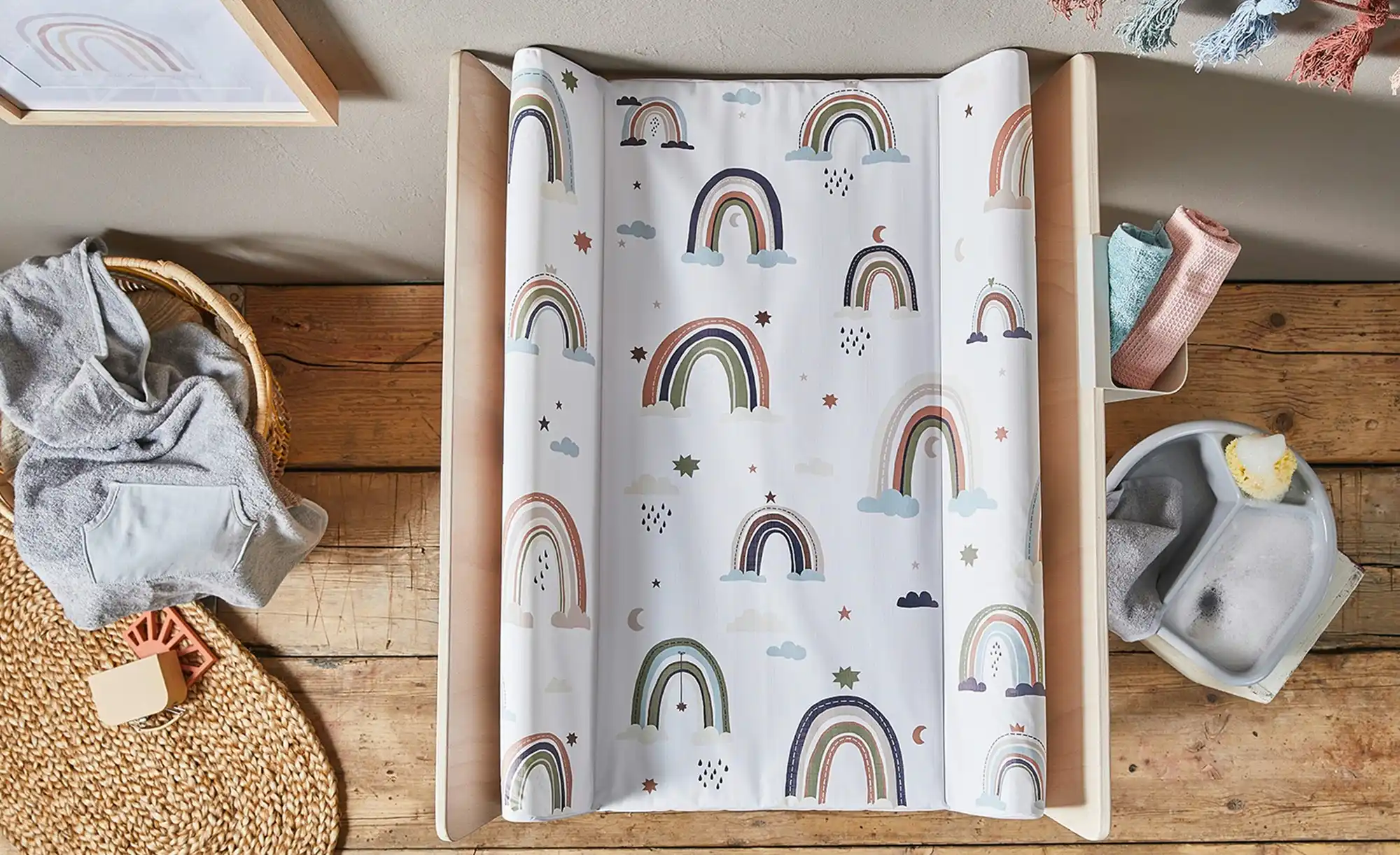 Rotho Wickelauflage Rainbow