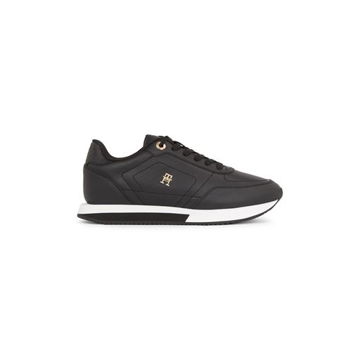 Tommy Hilfiger Elevated Essent Runner Monogram Sneakers, Black, 37