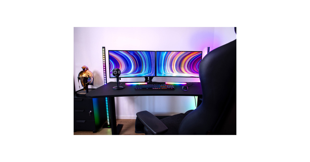 ArozziArena Medium Gaming Desk - Pure Black  (Zwart)