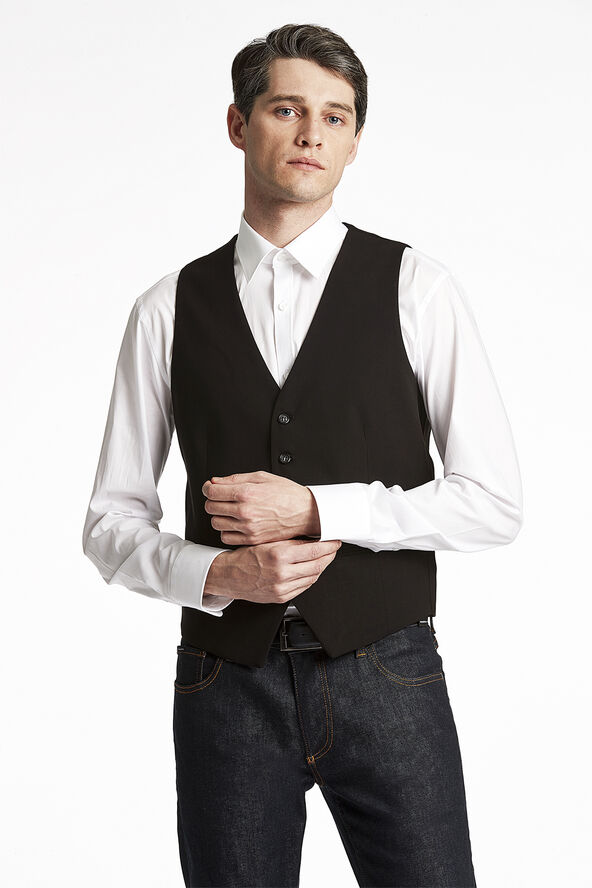 Lindbergh Mens waistcoat for suit Sort