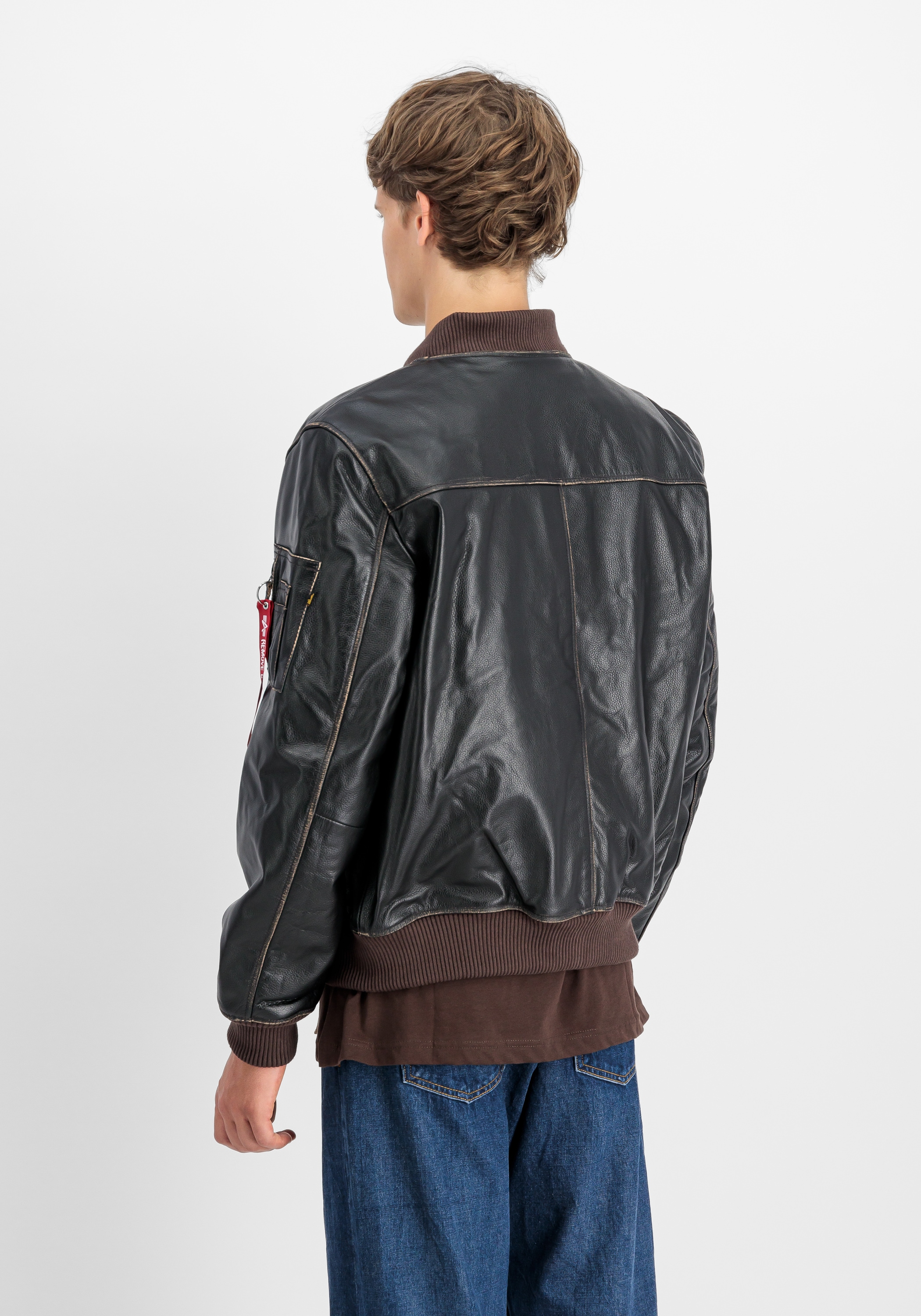 Alpha Industries Lederjacke »MA-1 Leather LF«