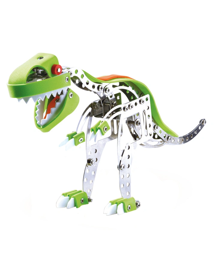 Metall-Konstruktionsset DINOSAURIER in grün