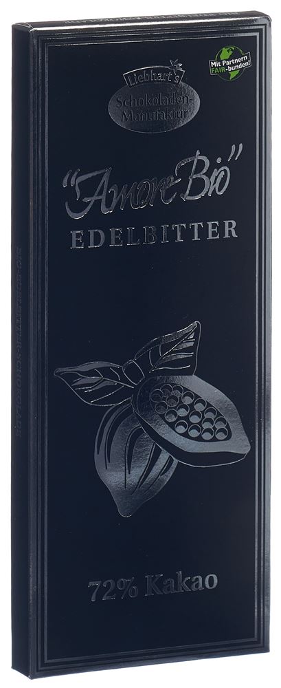 LIEBHART Schokolade<br>100 g, Edelbitter Kakao 72% Bio