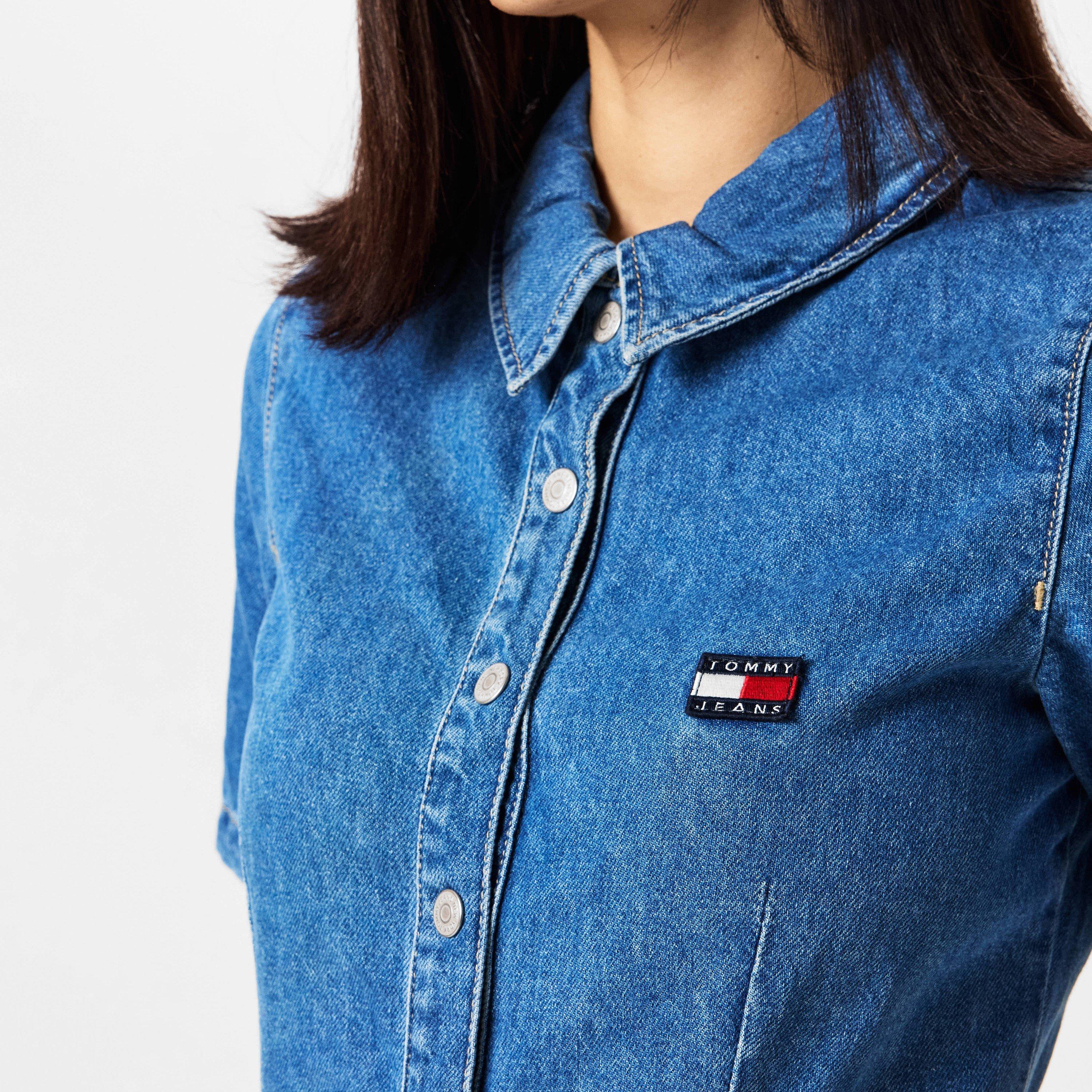 Tommy Jeans Slim Short Sleeve Denim Dress
