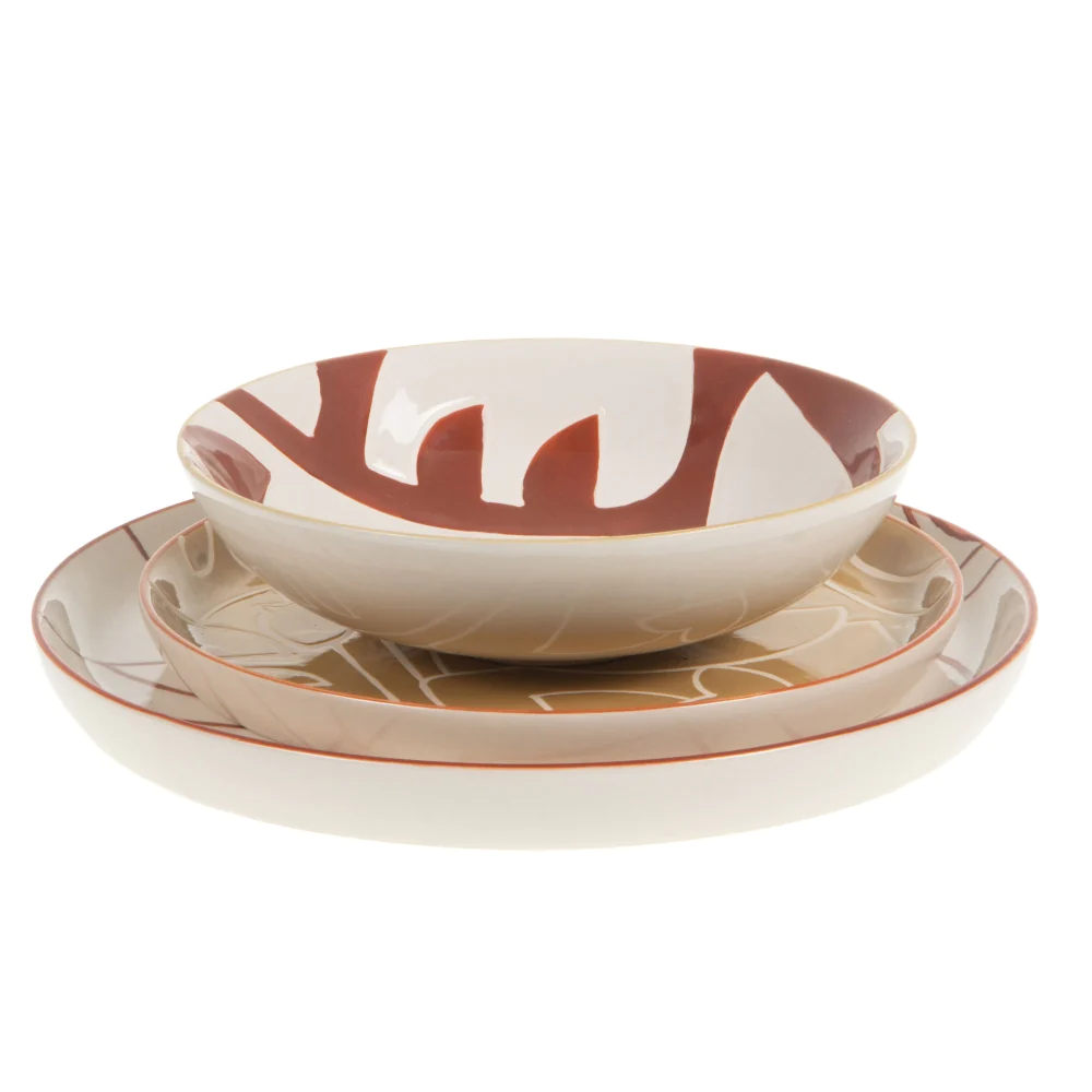 Assiette à dessert Ambre 21 cm (lot de 6) Amadeus