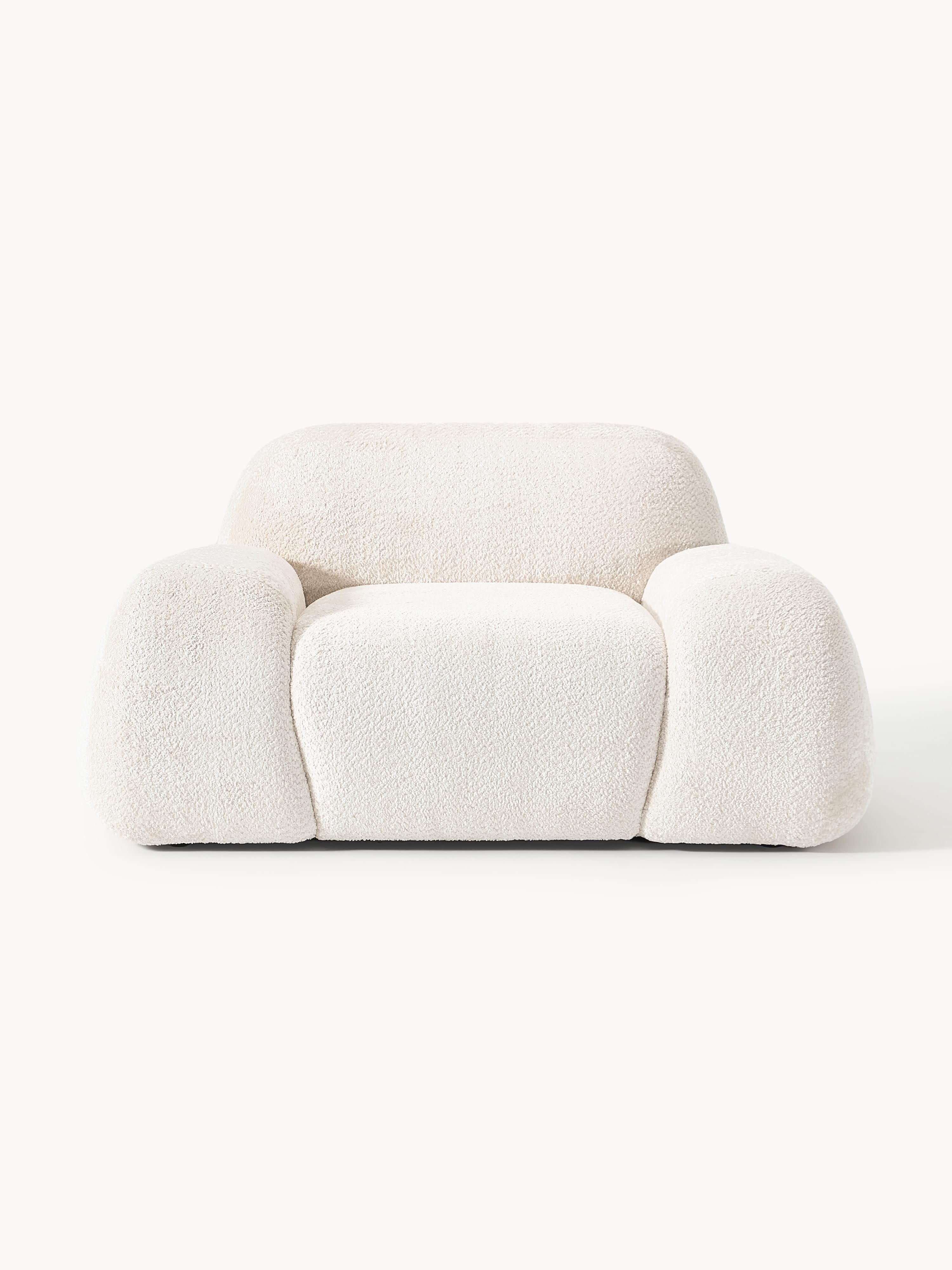 Loungefauteuil Wolke van teddy-bouclé