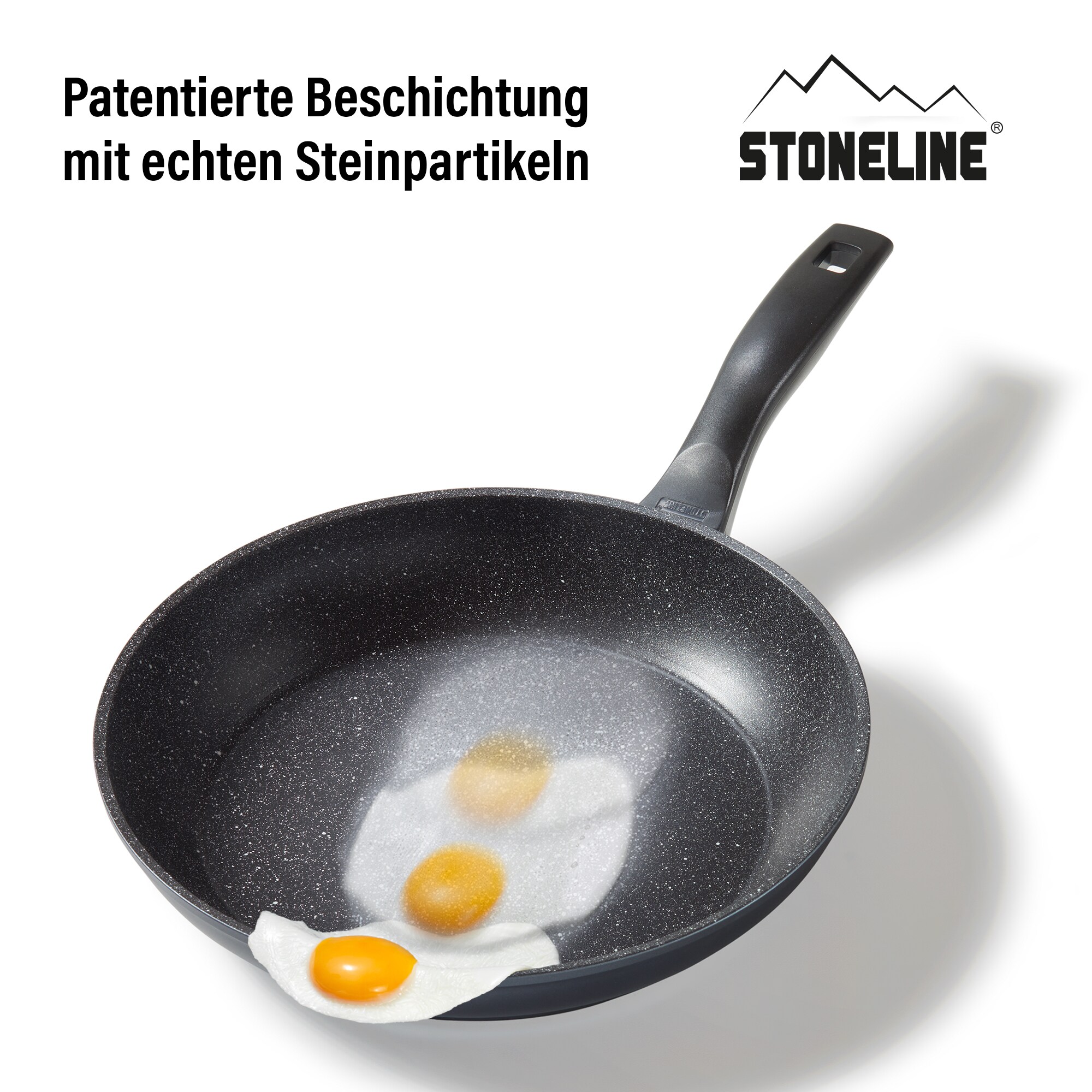 STONELINE® Bratpfanne 28 cm, Made in Germany, Induktion, antihaftbeschichtete Pfanne