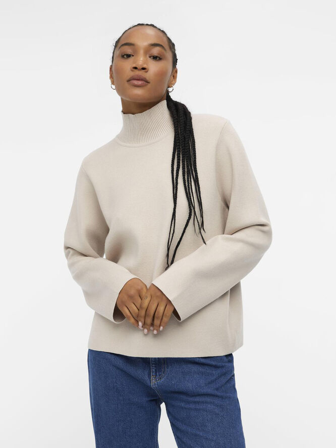 Object OBJREYNARD SQUARE SLEEVE PULLOVER N Silver gray