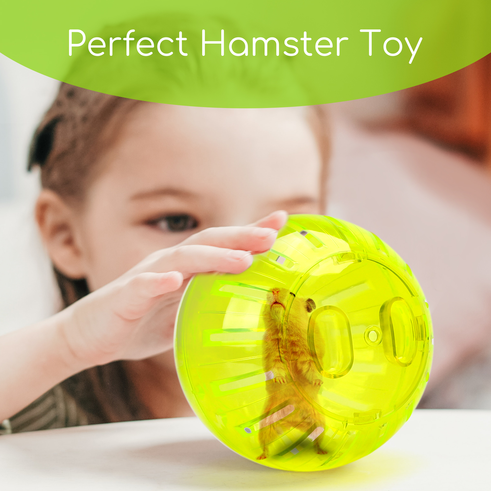 Bola de Exercícios Nobleza para Hamster, 14cm, Ideal para Corrida e Corrida. Mini Bola de Exercícios Fofa para Hamsters Anões Aliviar o Tédio e Aumentar a Atividade (M)