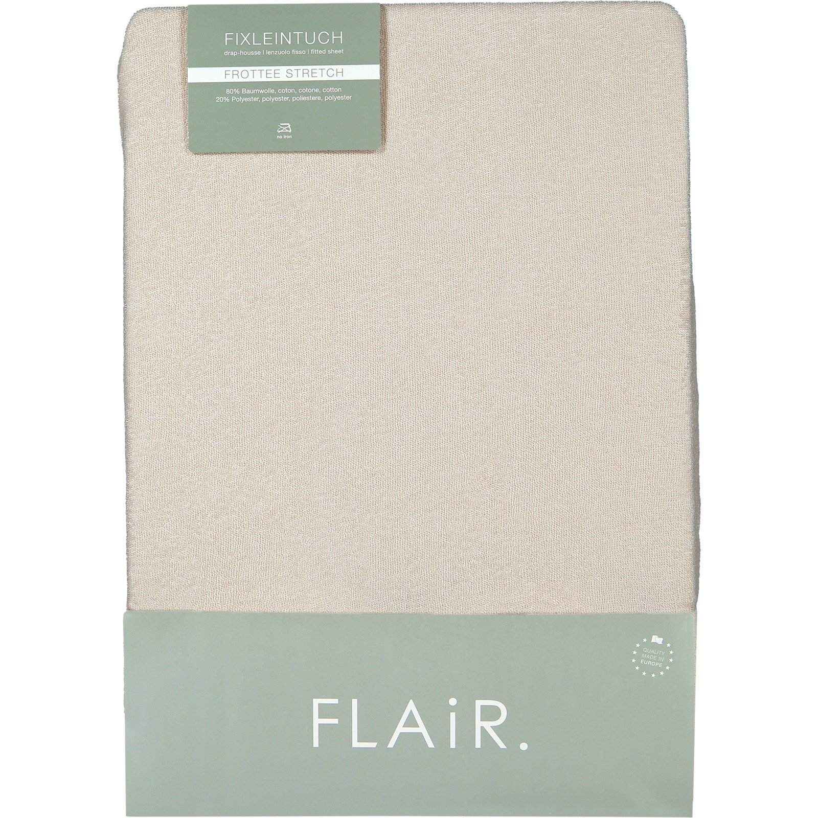 Fixleint, 140/160x200 Fixleintuch, beige