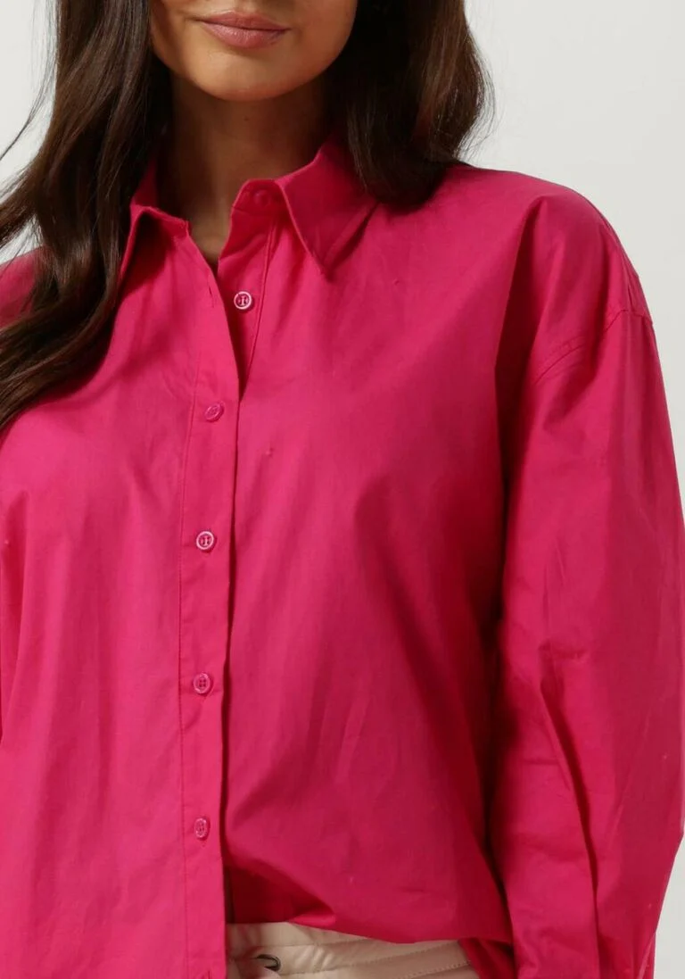 COLOURFUL REBEL roze colourful rebel blouse talia oversized boyfriend blouse