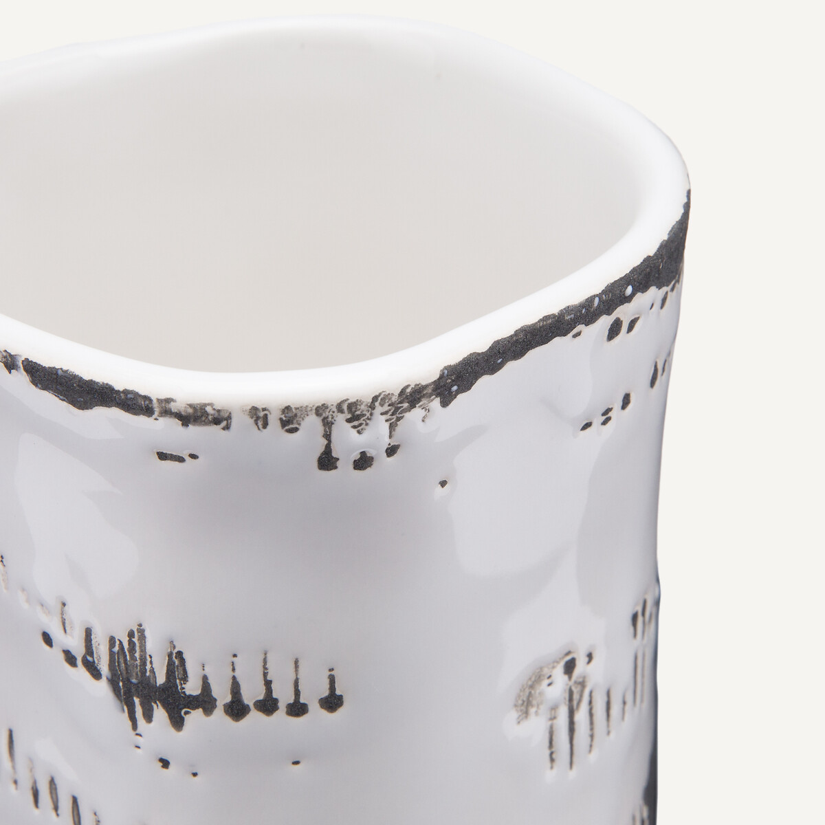 OTTO STUDIO PARA AM.PM<br>Vaso de cerâmica esmaltada, 12,5 cm de altura, bruto