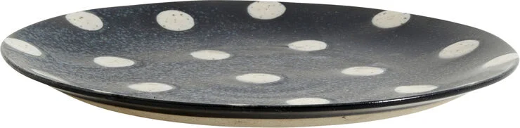 Nordal GRAINY dot plate, S, dark blue/sand