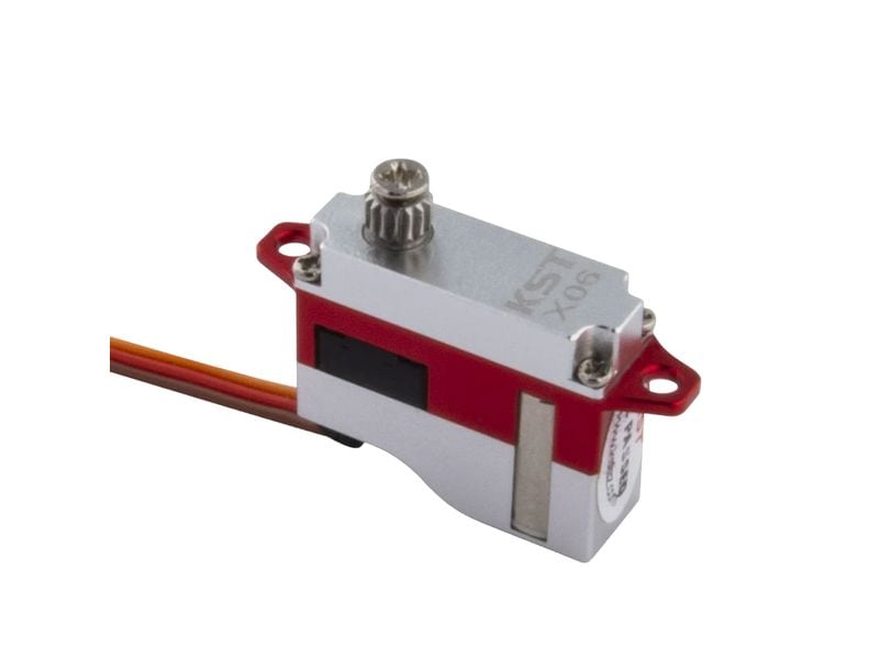 KST Micro Servo X06 V6 1.8 kg, 0.07 s, F3K, Digital HV Ideales Servo für alle F3K, F5K und RES Flugmodelle