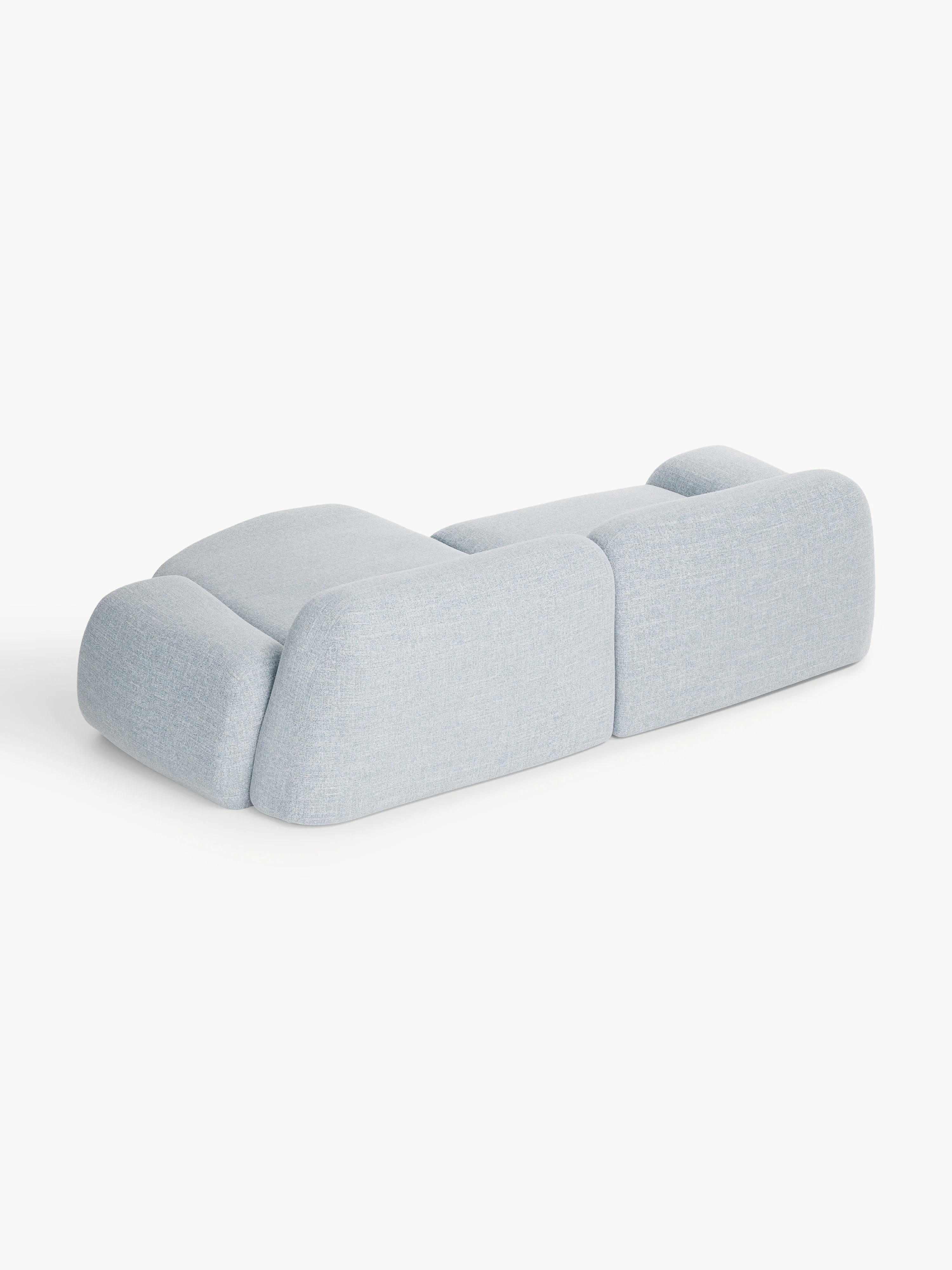 Modulaire bouclé hoekbank Wolke (3-zits)
