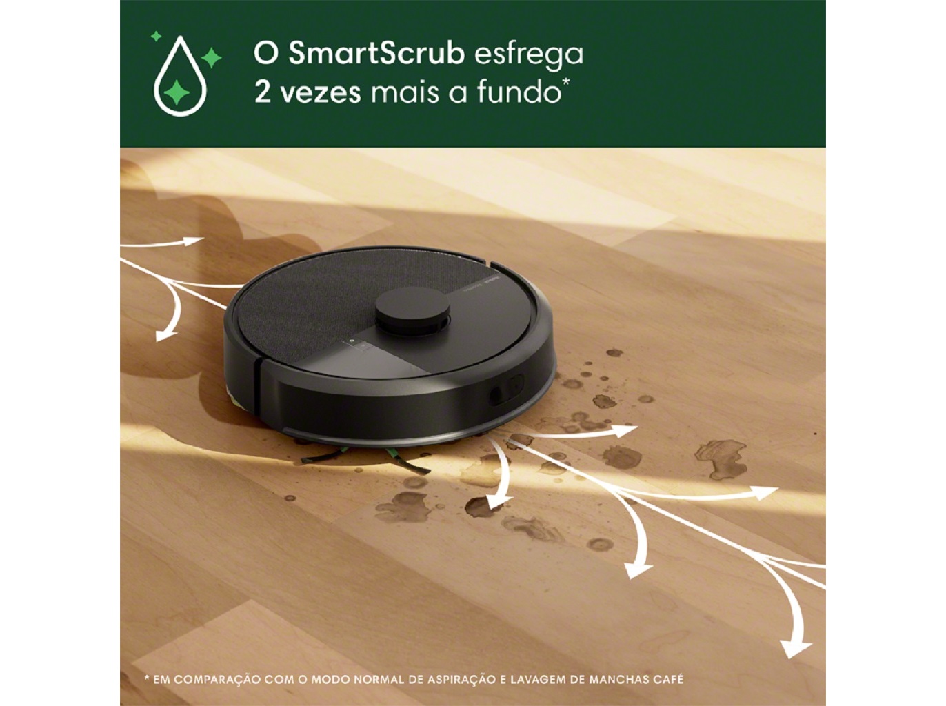 ASPIRADOR ROBOT IROBOT IRY351040 COMBO 105AE COM MAPA INTELIGENTE CLEARVIEWT
