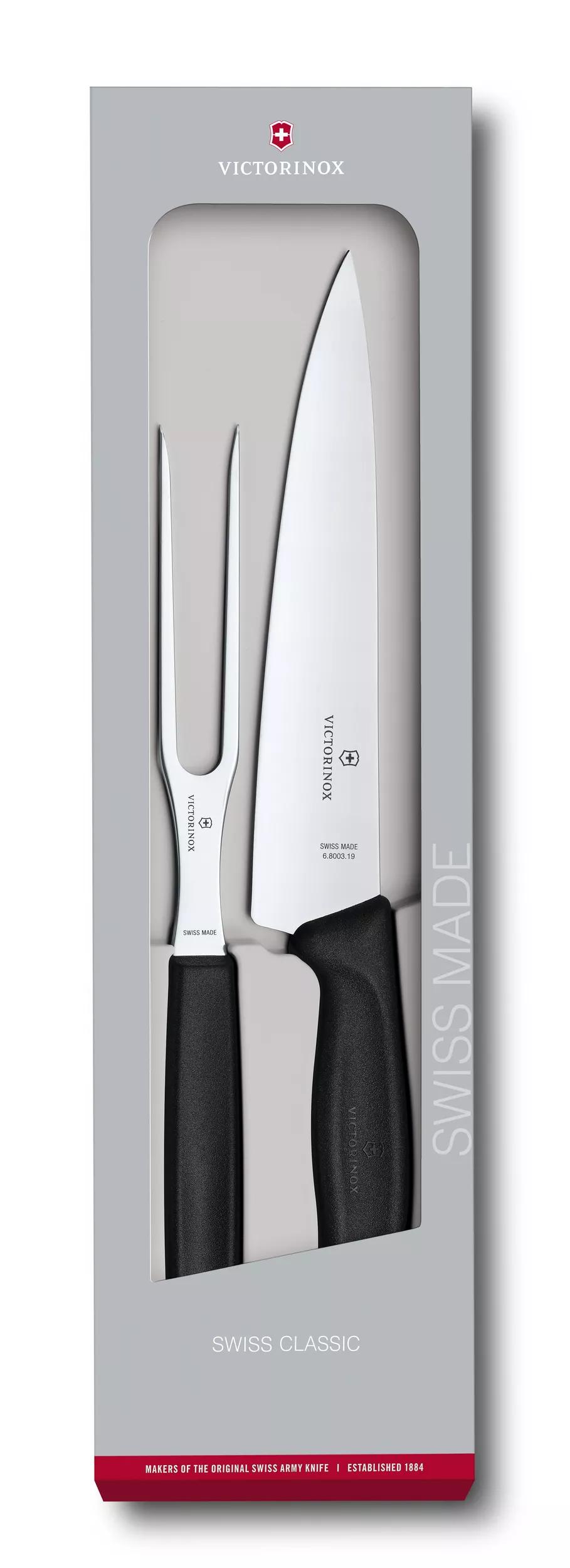 Swiss Classic Tranchier-Set, 2-teilig-schwarz