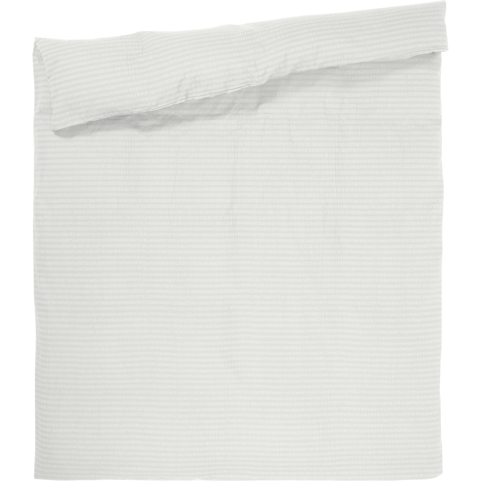 Bettwäsche Seersucker Renforcé 50x70 Kissenbezug, weiss