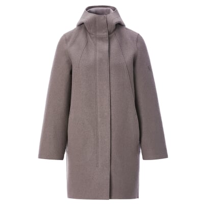 Damen-Wollparka, Mauve