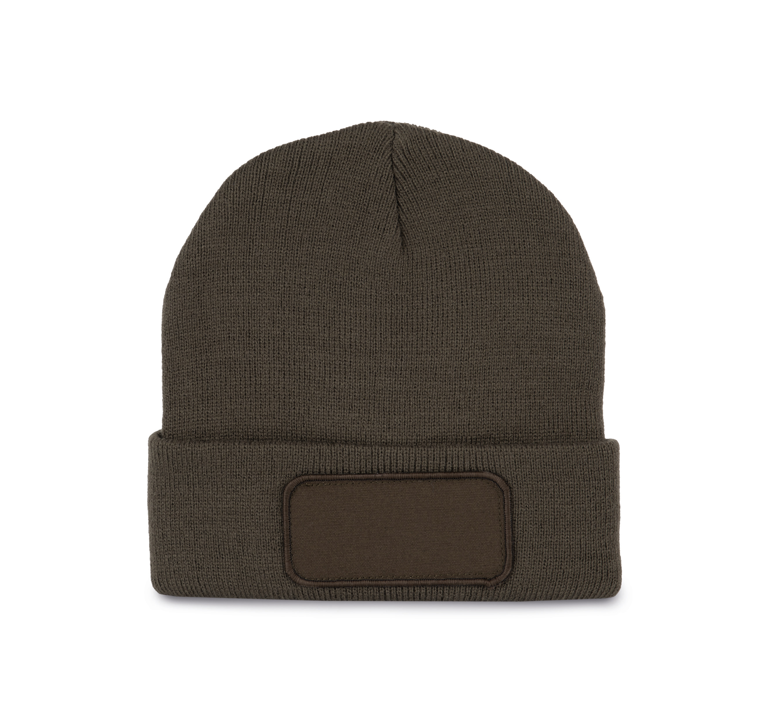 K-up KP895 - Bonnet Tricoté avec Patch Personnalisable