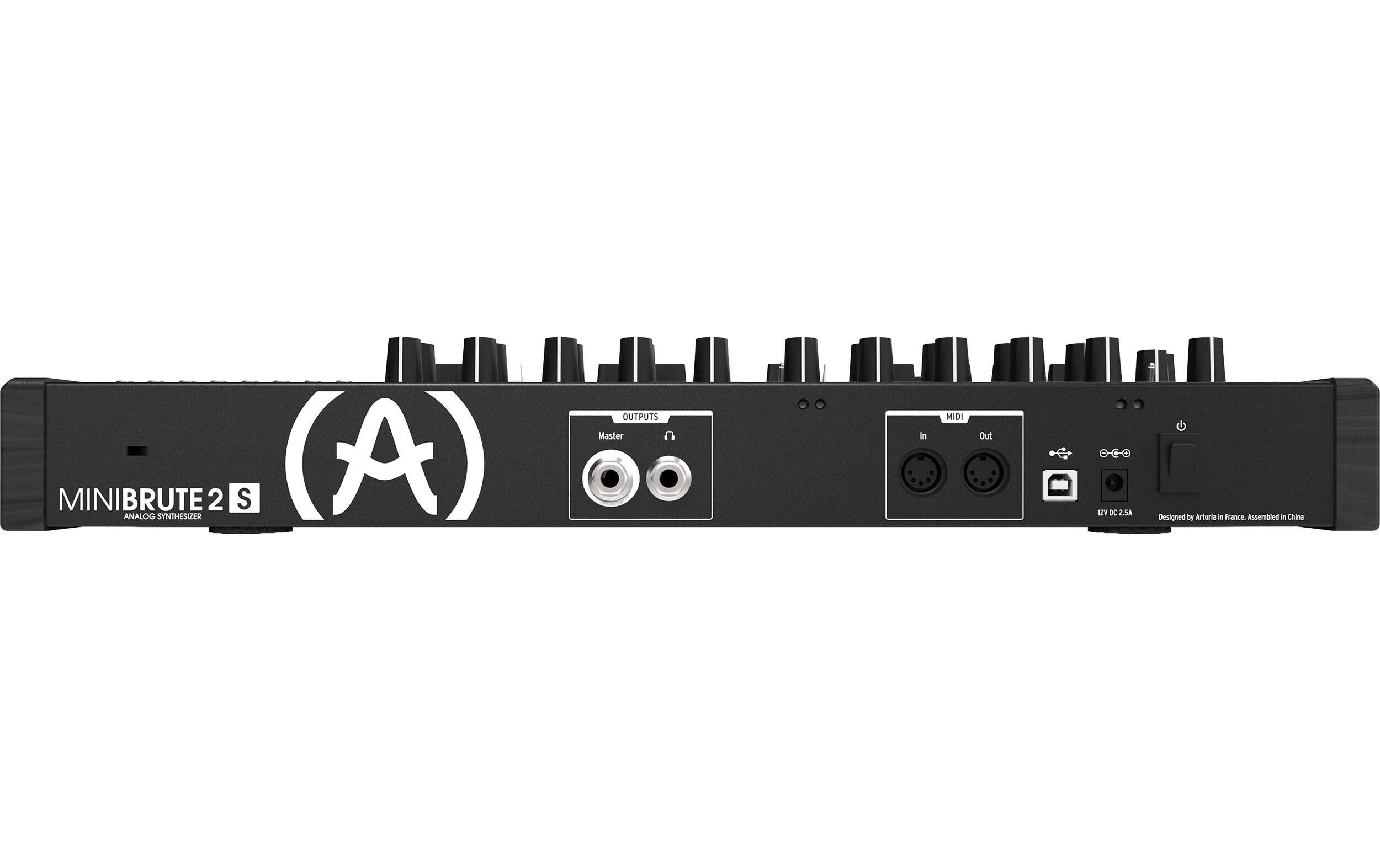 Synthesizer MiniBrute 2S - Noir Limited Edition<br>Halbmodularer monophoner Synthesizer mit 16 Eingabepads