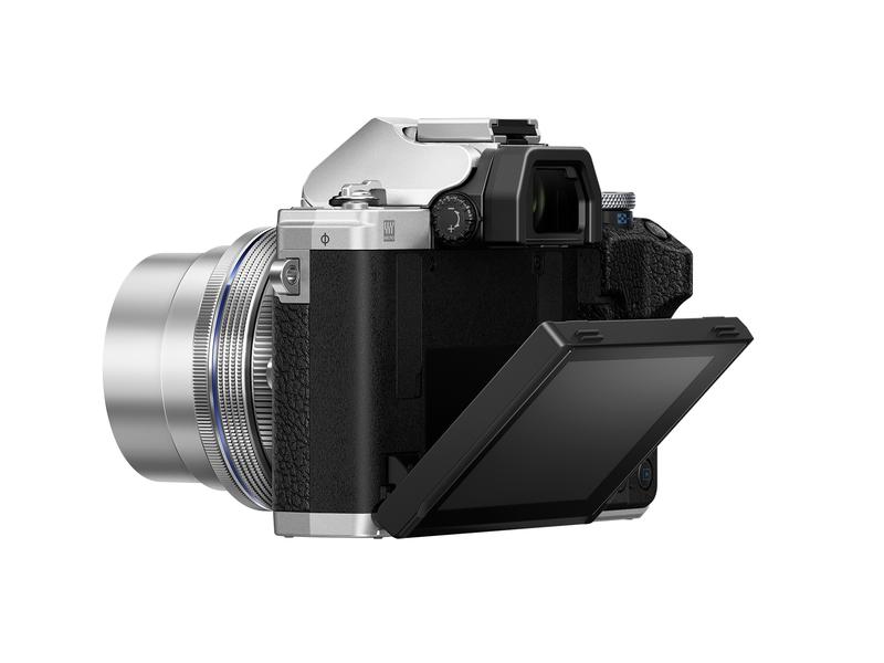 OM-System Fotokamera E-M10 Mark IV Kit 14-42 Silber Kompakte Fotokamera mit Bildstabilisator und Sucher