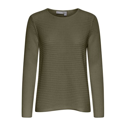 Fransa Sassi Striktrøje, Dusty Olive, XL