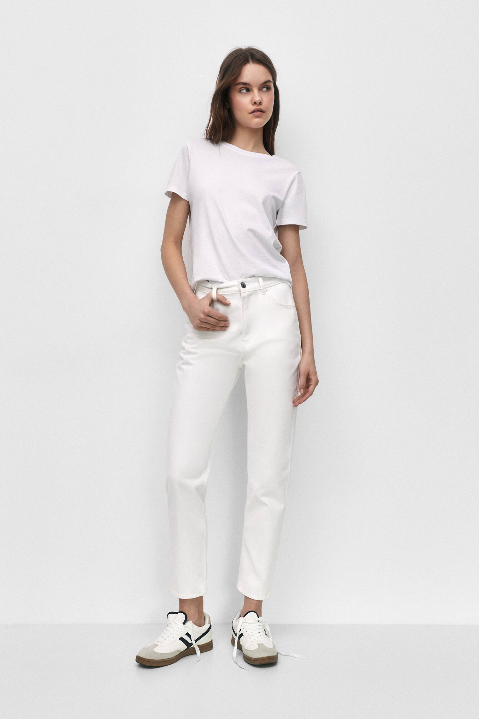 CALÇA JEANS BÁSICA MOM FIT - ICE