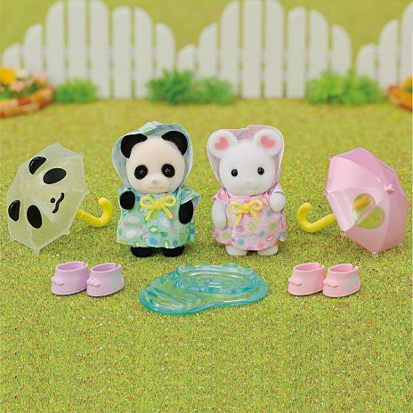 Sylvanian Families børnehavevenner - regnvejrsdag duo