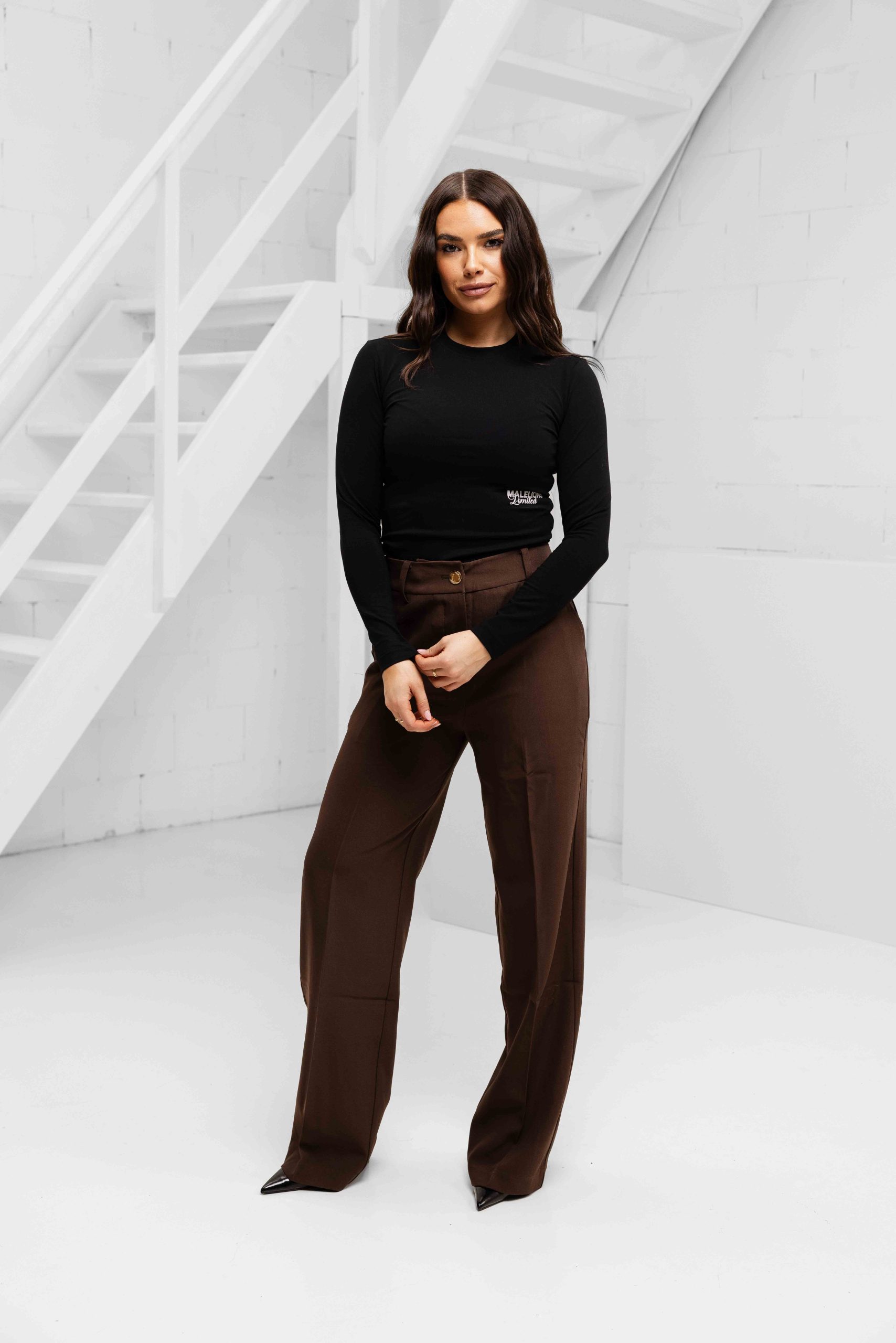 Malelions Members Society Longsleeve Top Dames Zwart
