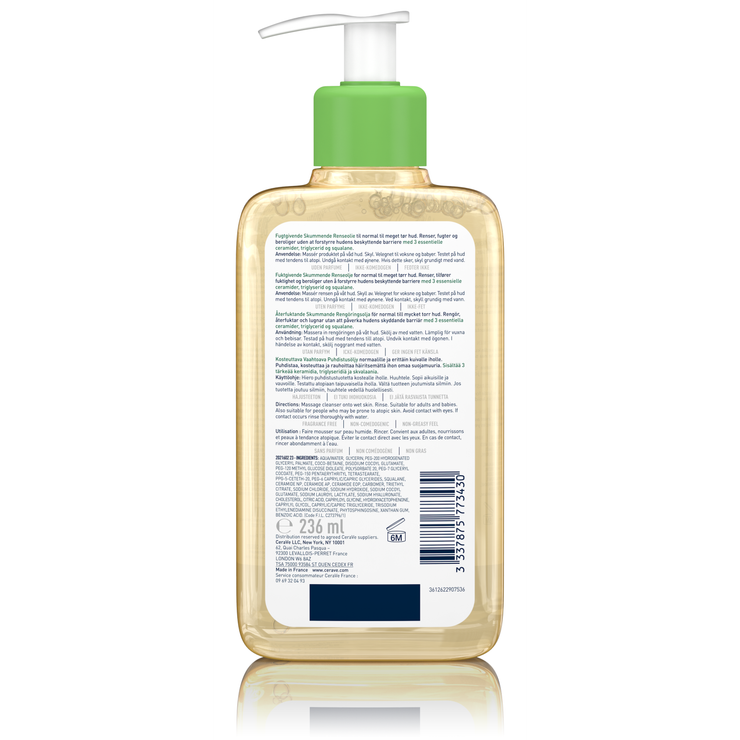 Huile lavante moussante peau normale 236ml