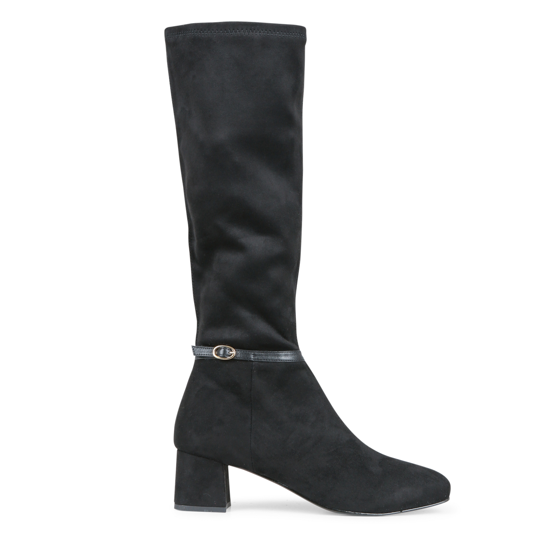 ANNA - Bottes en cuir mélangé | Noir