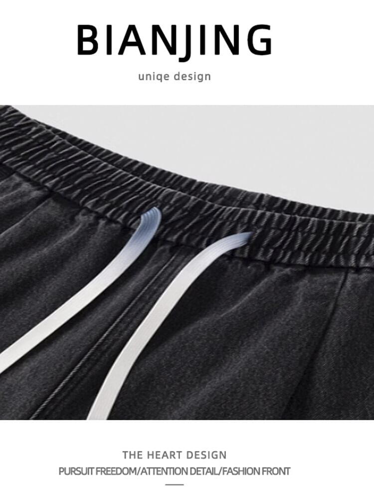 Zentrus - Gewassen shorts met trekkoord in de taille