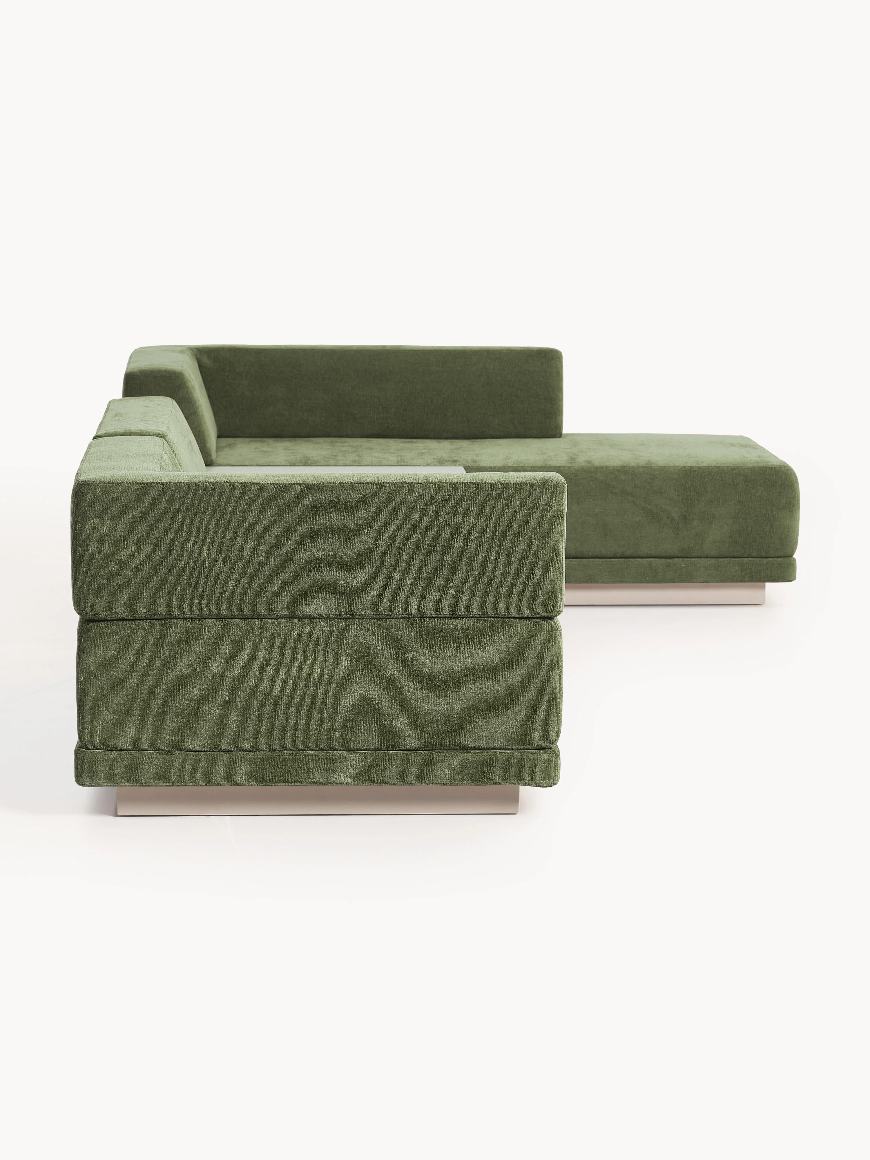 Modulaire hoekbank Colin (4-zits) met salontafel