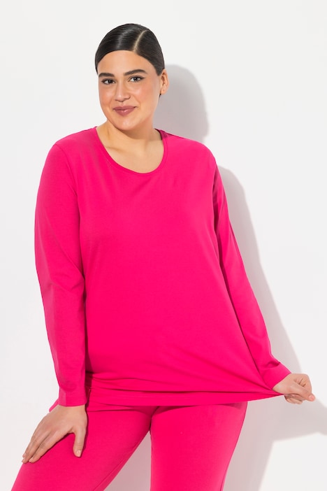 Shirt, Slim, Rundhalsausschnitt, Langarm