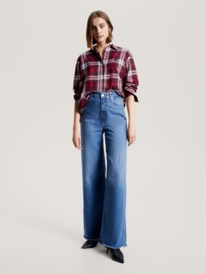 Camisa oversized xadrez tartan