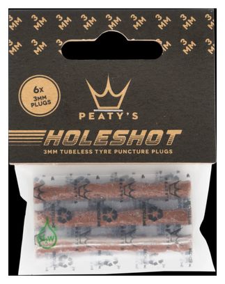 Mèches de Réparation Tubeless Peaty's Holeshot 6x 3mm