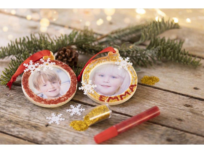 Creativ Company Bastelset Weihnachtskugeln Bilderrahmen Fot Bilderrahmen für den Weihnachtsbaum