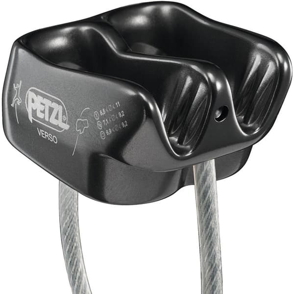 Assureur descendeur escalade PETZL VERSO GRIS