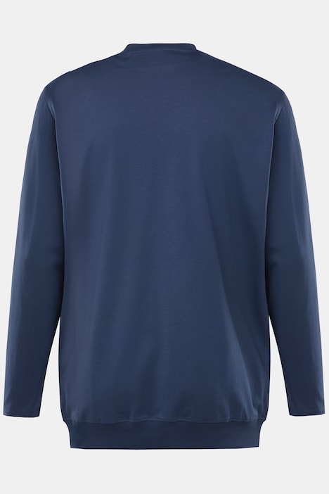 JP 1880 Langarmshirt, Basic, Bauchfit, Rundhals, bis 8 XL