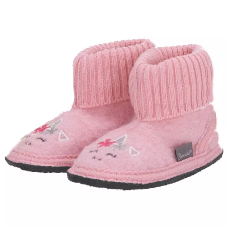 Sterntaler Hausschuhe Einhorngesicht rosa