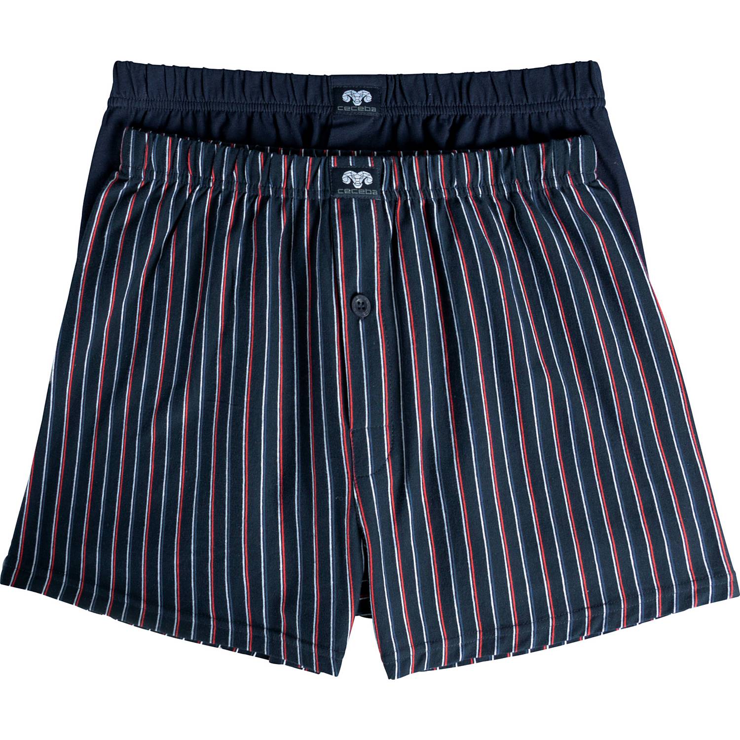 Ceceba Bio Single-Jersey Herren-Boxershorts im 2er-Pack