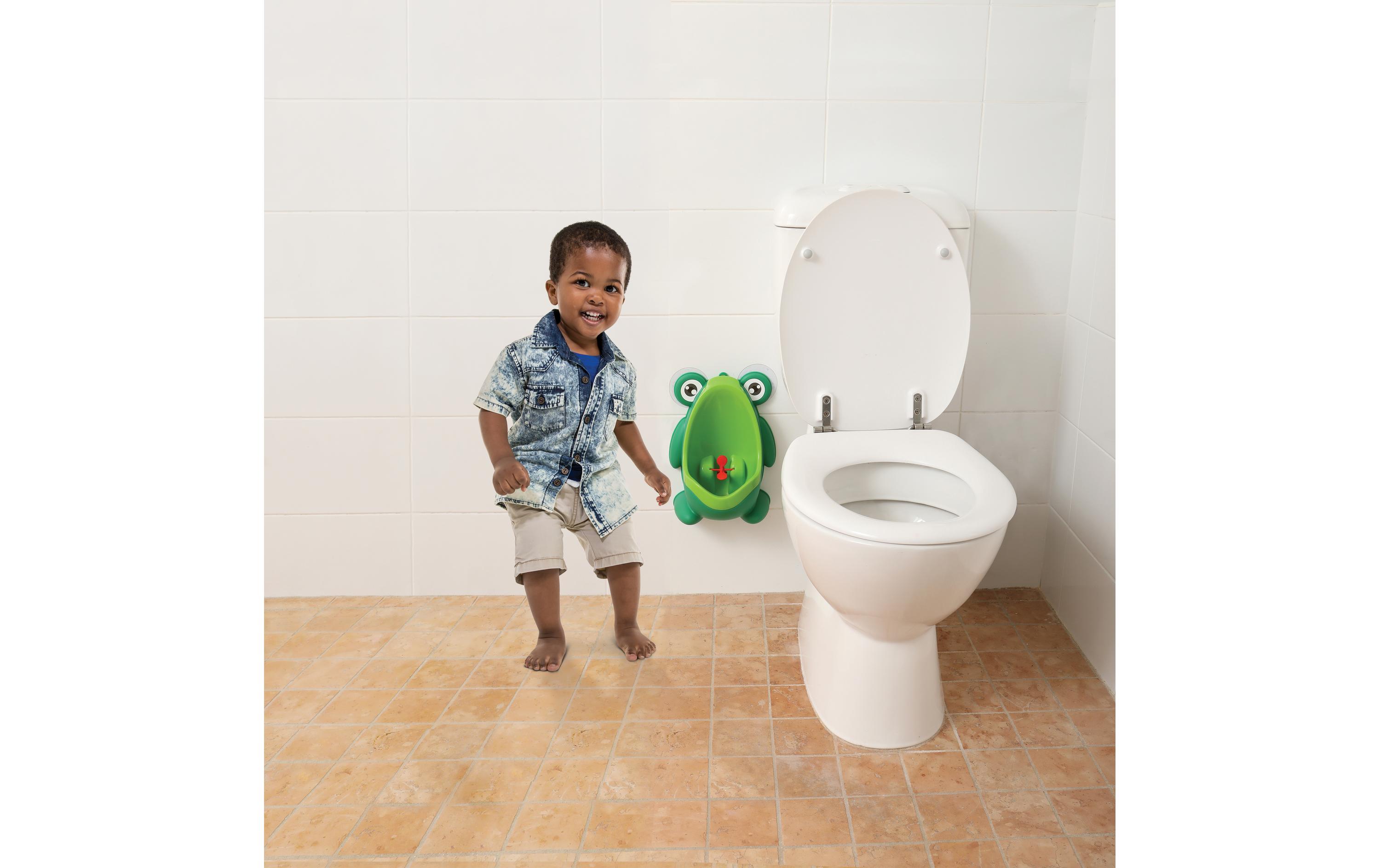 Kindertoilette Urinal FroschUrinal mit drehendem Ziel