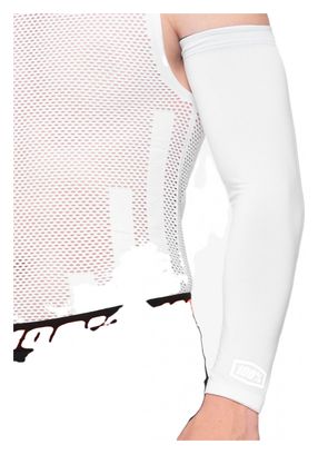Manchettes 100% Exeeda Arm Sleeve Blanc