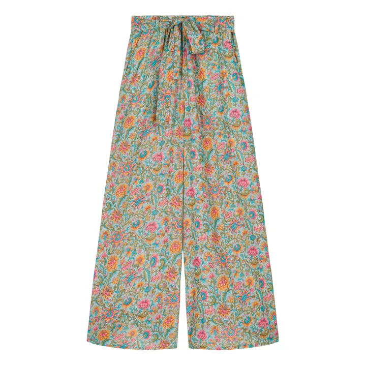 Louise Misha Pantalon Amandina Coton Bio - Collection Femme | Bleu