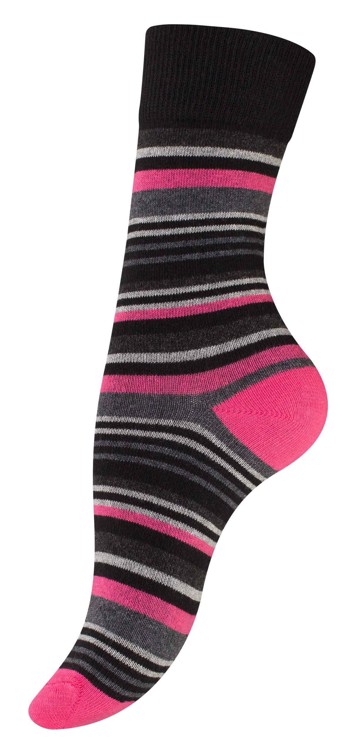 Vincent Creation® Damen Socken 8 Paar mit Streifen